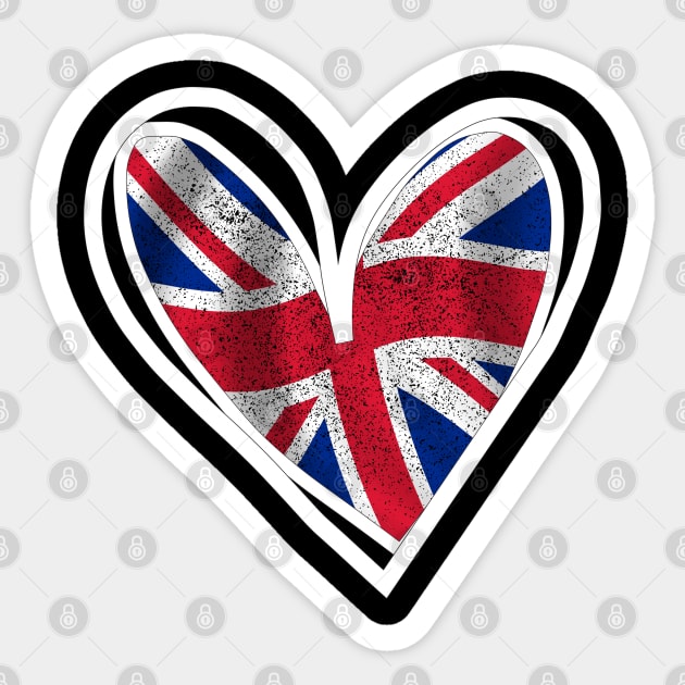 united kingdom In My heart Cute Design Gift For Lovers Country Sticker by 96cazador